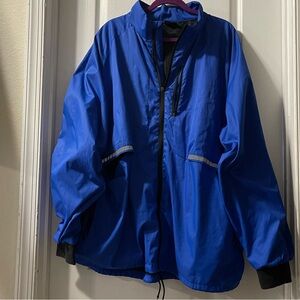 Luxe Royal Blue Windbreaker Jacket and pants
